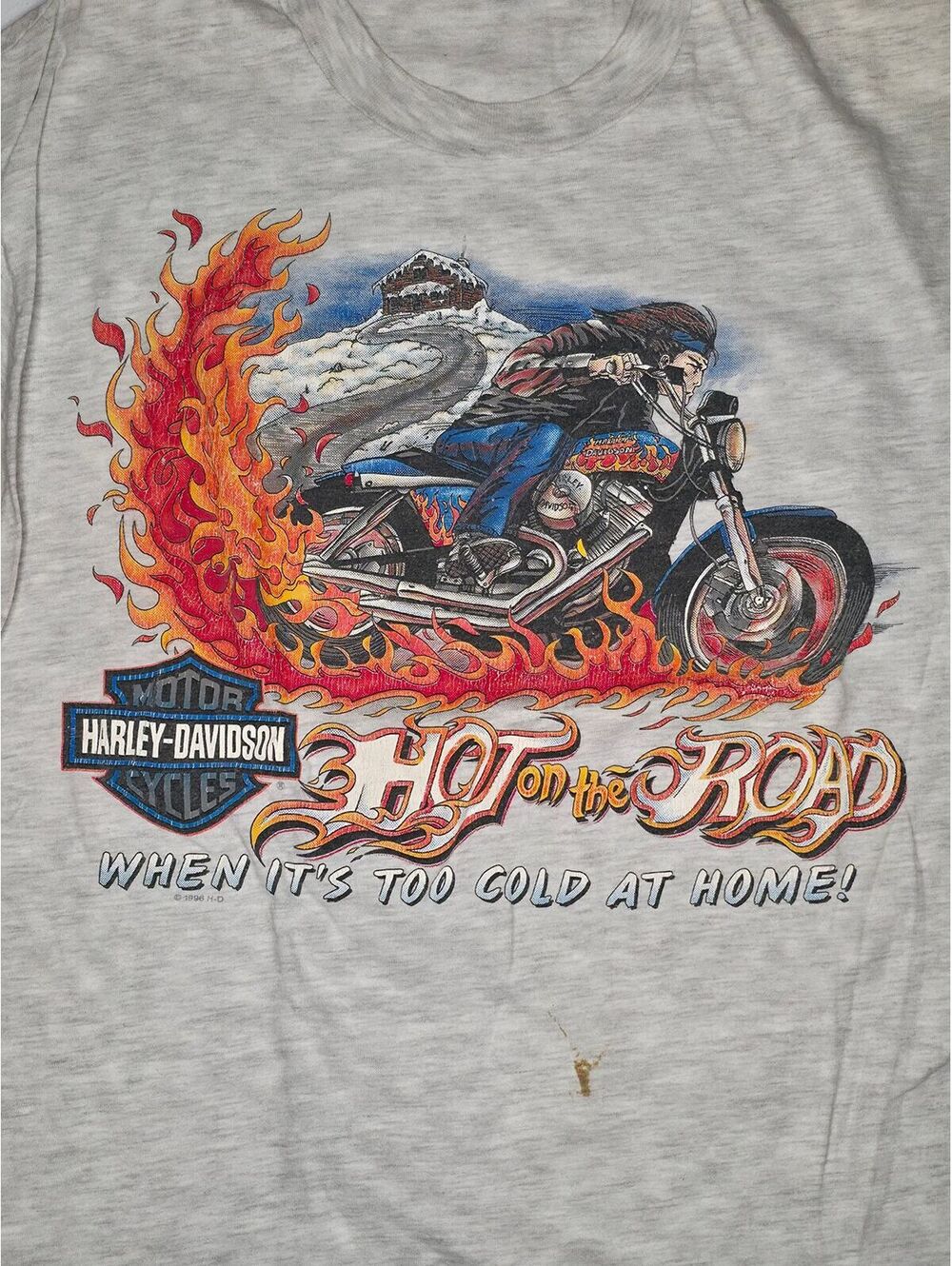 1996 Harley Davidson "Yucca Valley, California" Flamer Tee